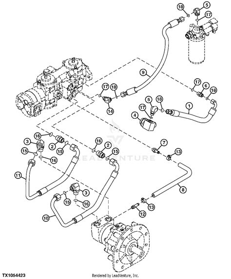 john deere 250 skid steer hydraulic hoses|john deere parts diagram.